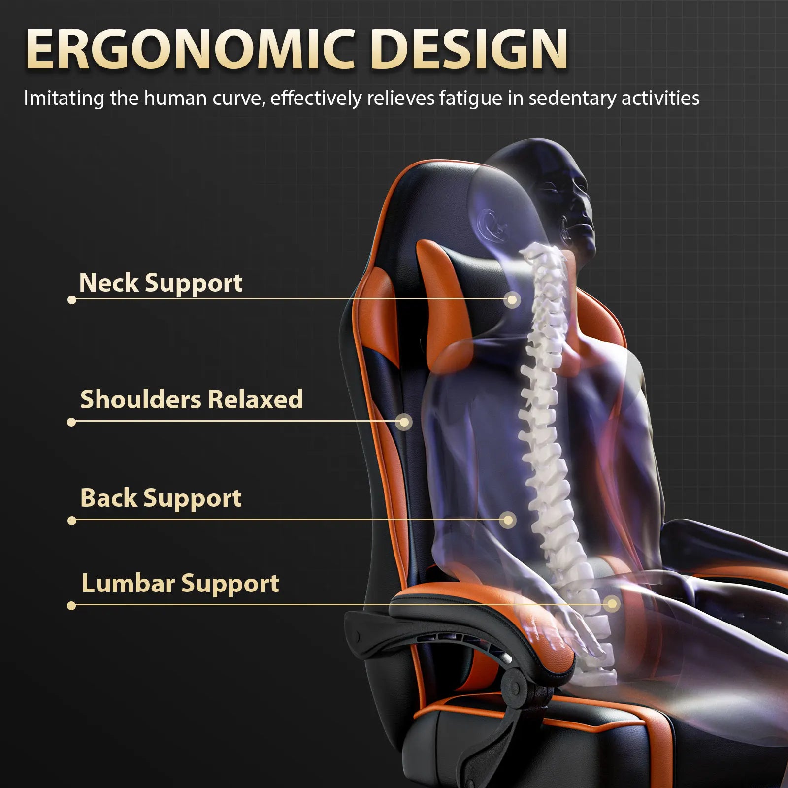 Gaming Chair Footrest, PU Leather Video Game Chairs IN USA.