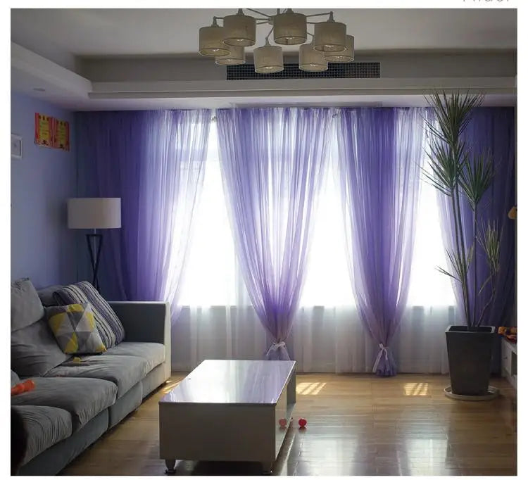 Solid Color Multicolor Bay Window Screening Door Curtains IN USA.