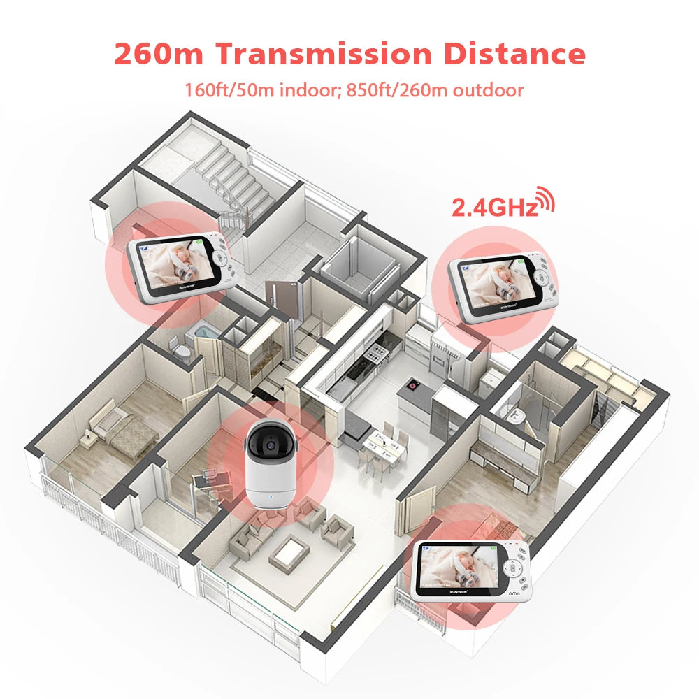 Baby Monitor Pan Wireless Night Security Camera IN USA.