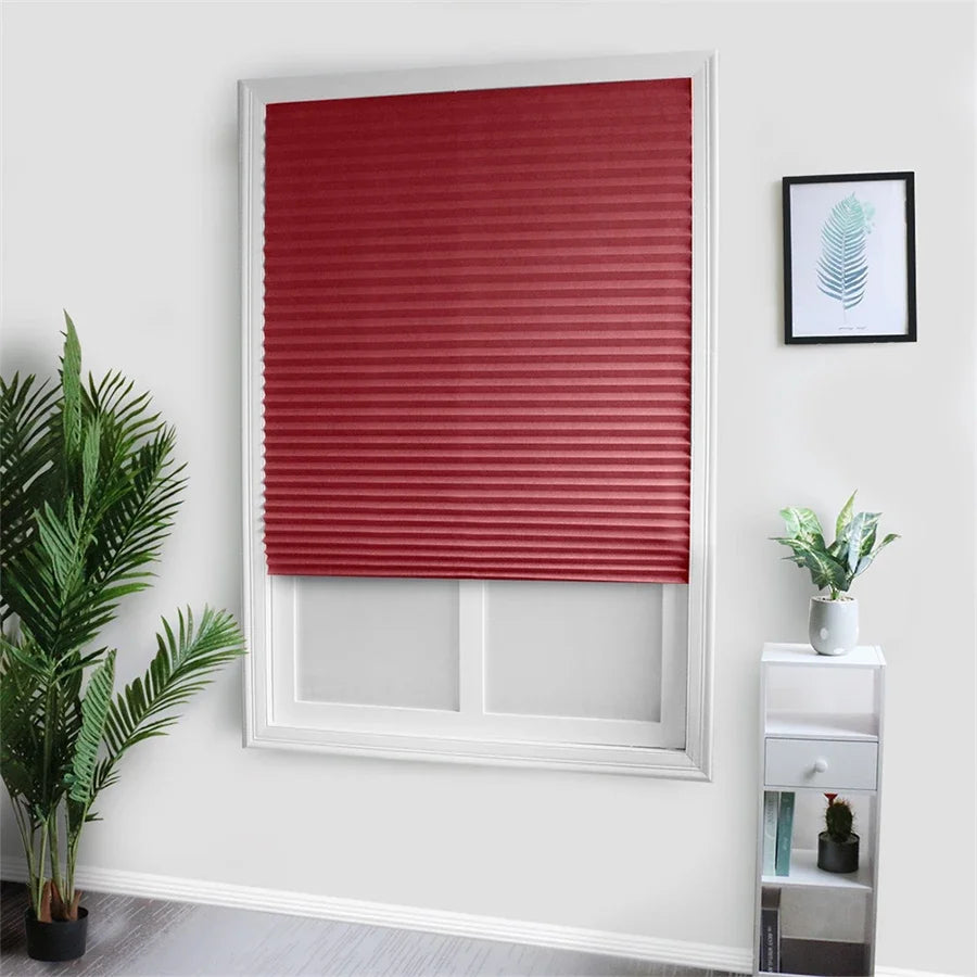 Window Blinds Pleated Fabric Shades Window Shades Cordless in USA