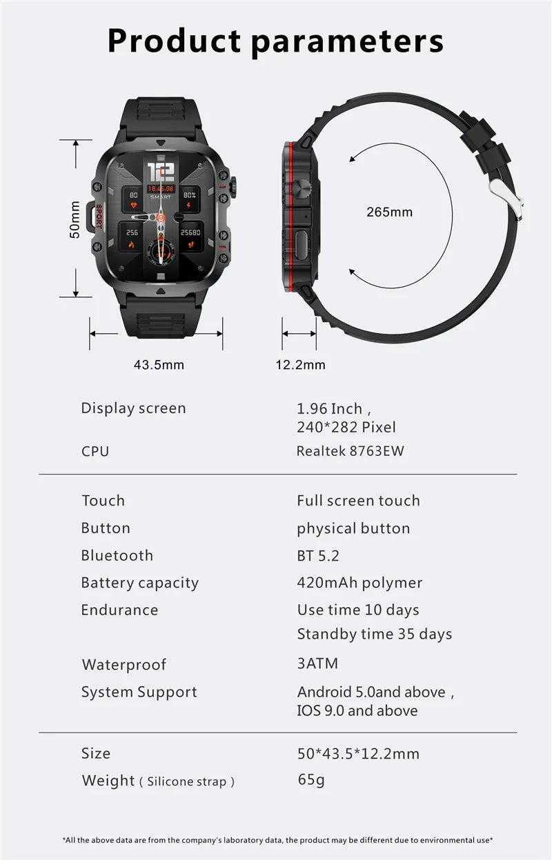 Smart Watch Sports Outdoor Bluetooth Call Triple Anti Heart in USA.