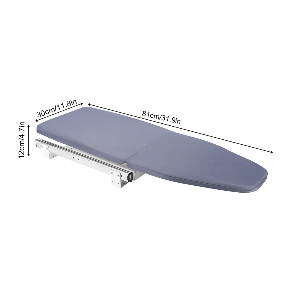 Retractable Rotating Ironing Board Gray Foldable in USA.