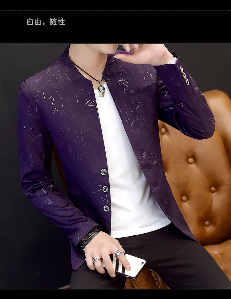 Chinese Tunic Casual Suit Thin Jacket Youth in USA