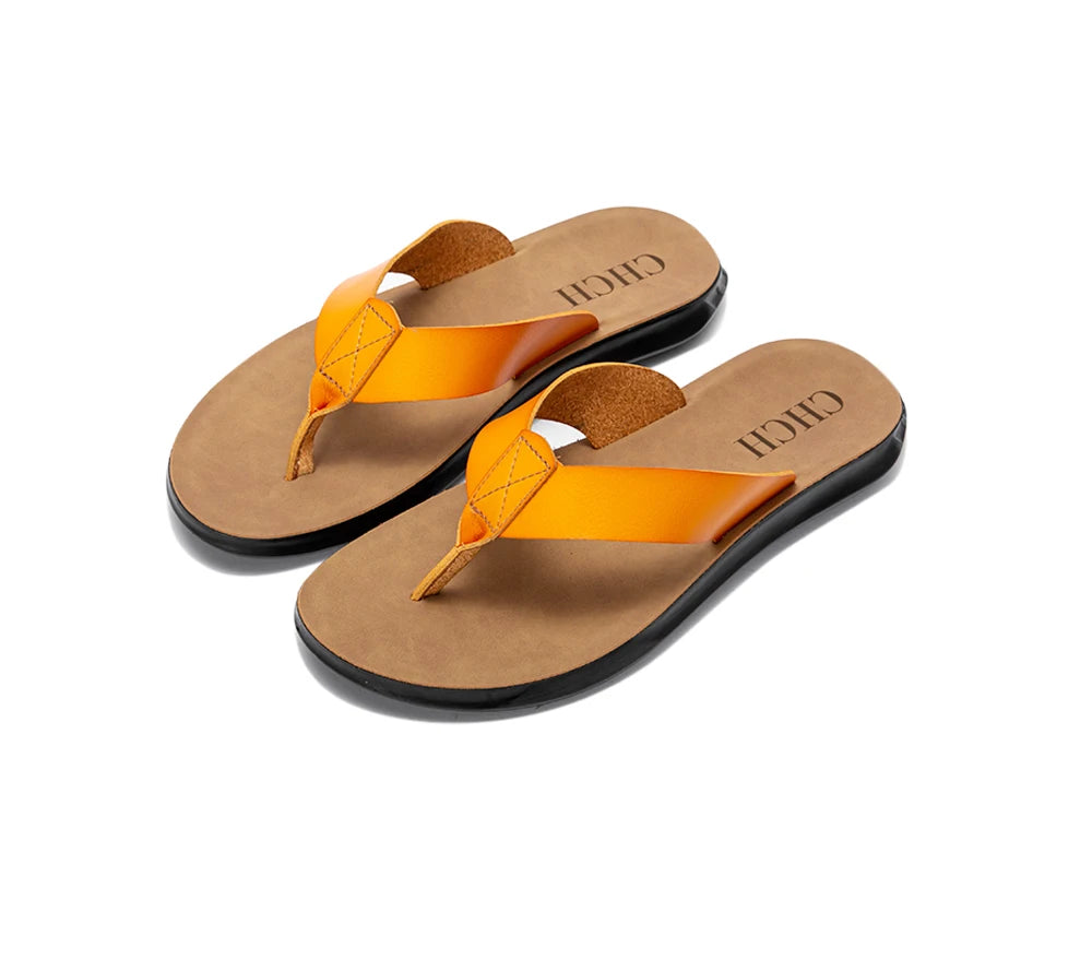 Men's slippers outdoor beach flip-flopscasual slippers in USA