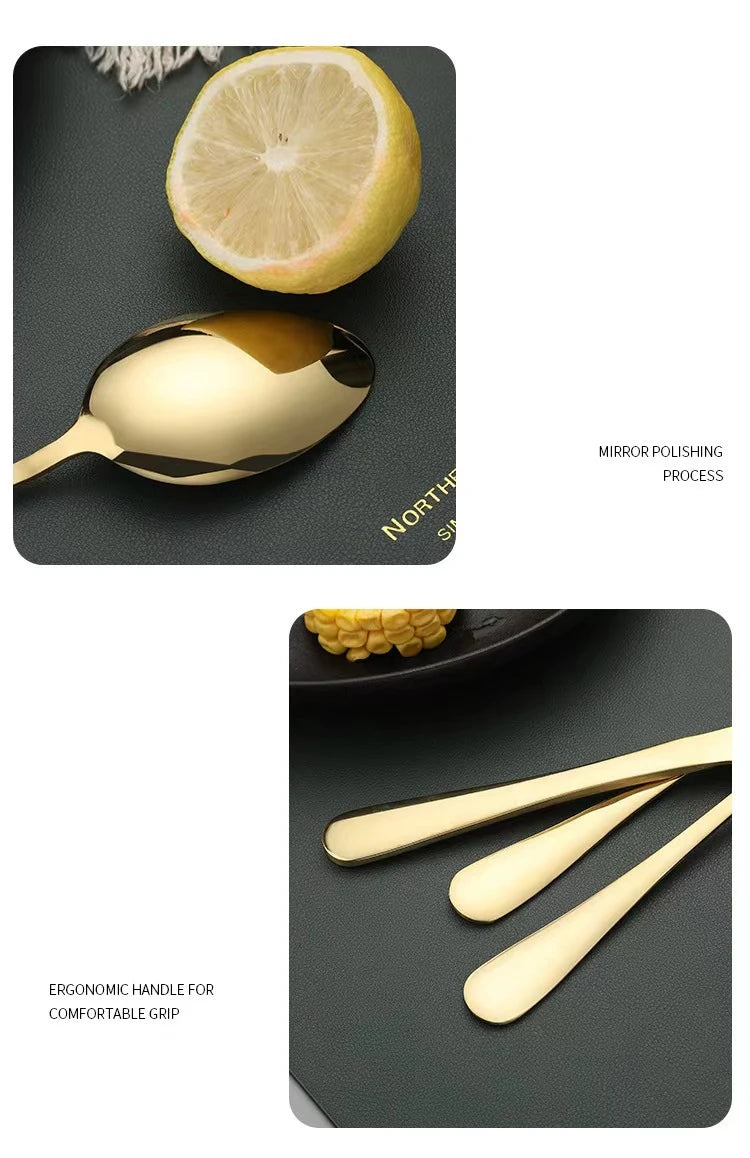 Silverware Set Stainless Steel Food Grade Mirror Polish in USA.