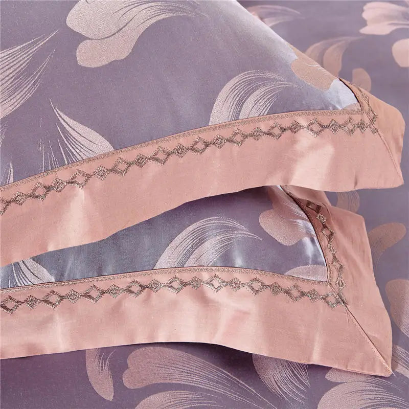 Bedding Sets Floral Grey Pink Comfort Duvet Pillowcase Flat Bed