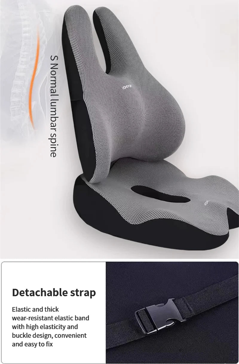 Pelvic tilt correction seat cushion, memory cotton cushion