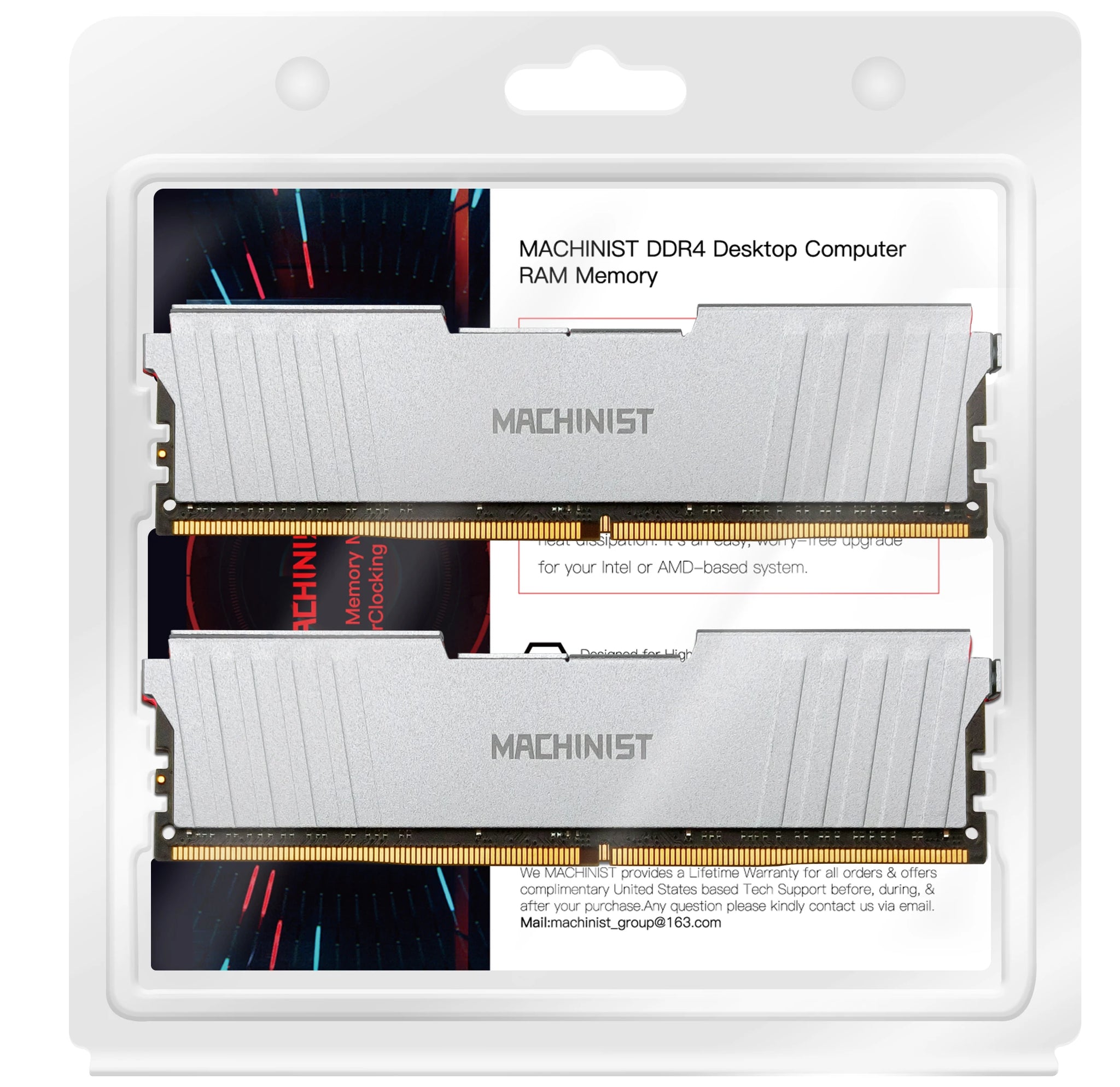 MACHINIST DDR4 RAM 8GB 16GB 2133HMz 2666HMz 3200mhz Desktop Memory wit