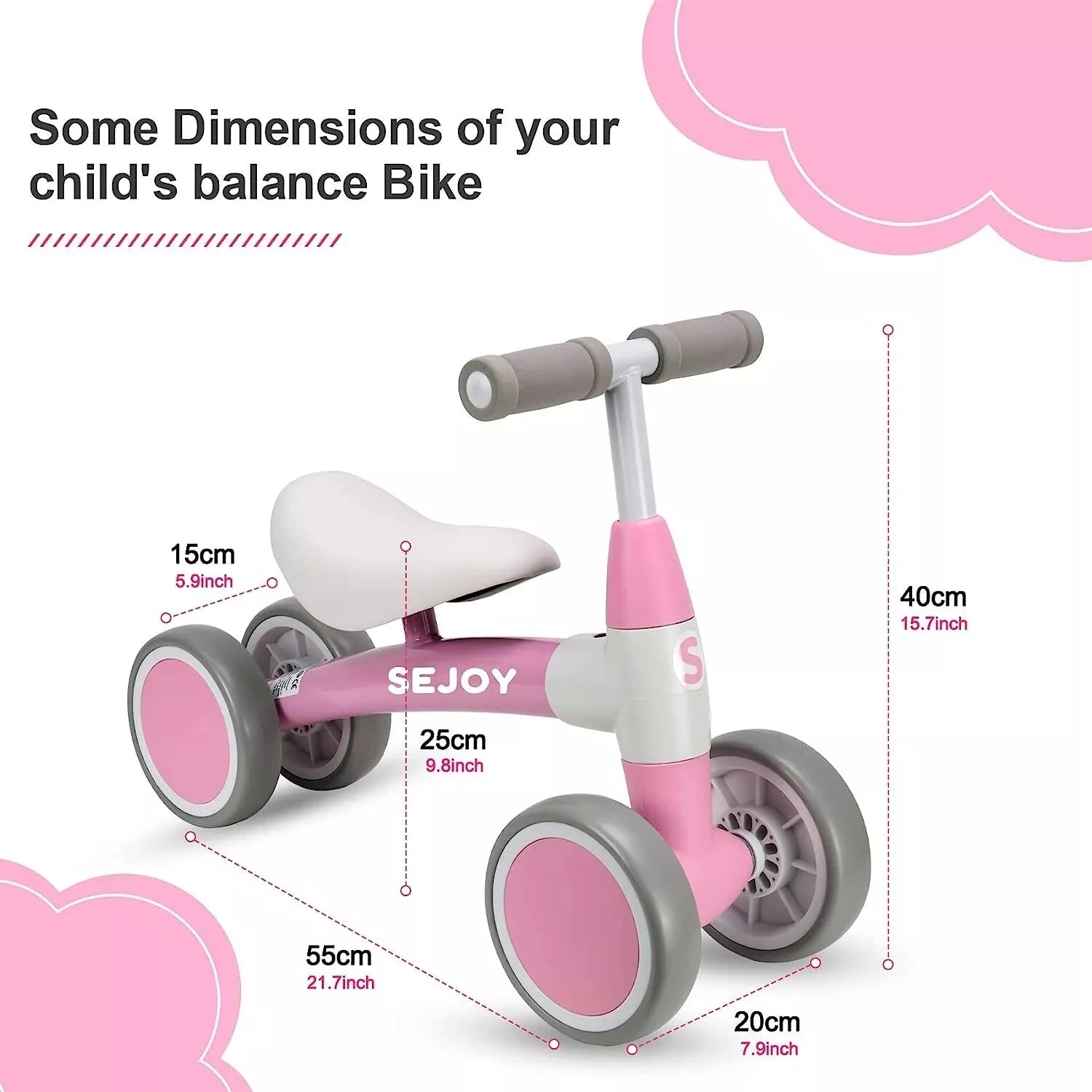 Sejoy Baby Balance Bike Outdoor Indoor Sport Toy in USA