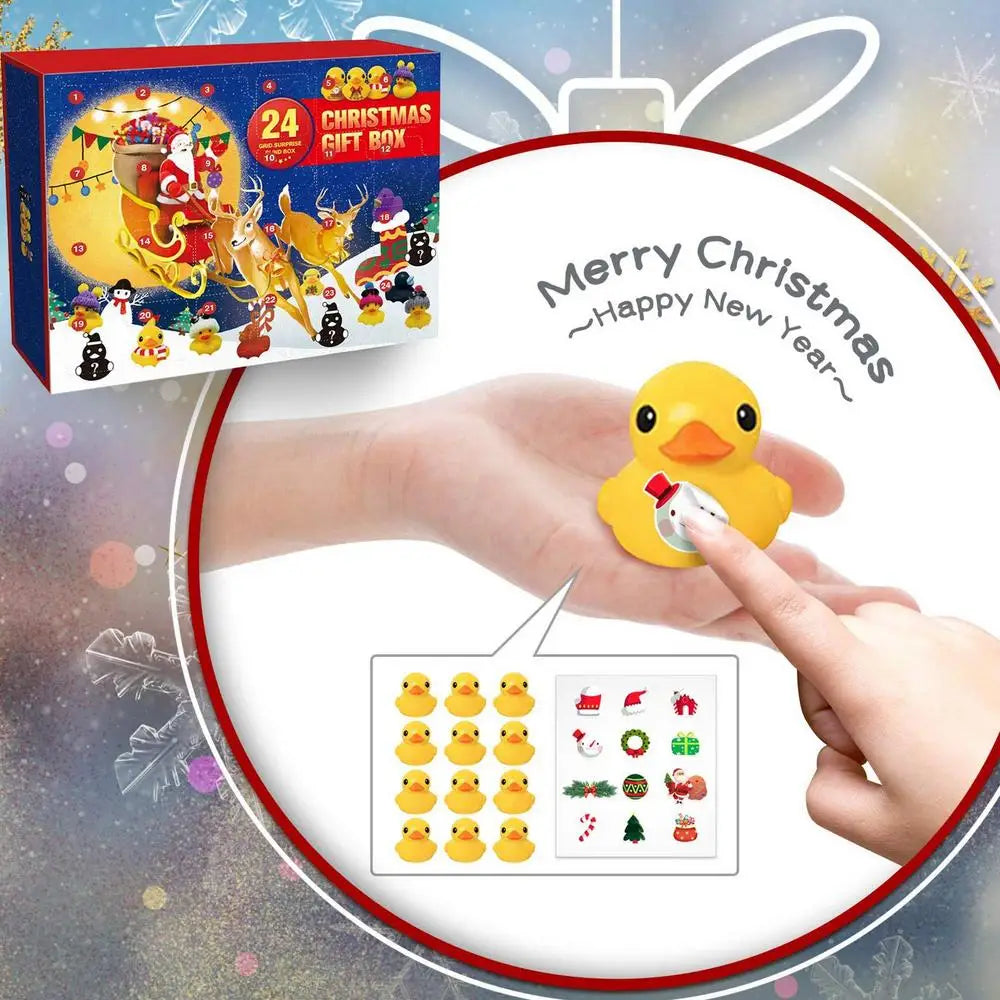 Christmas Rubber Ducks Holiday 24 Days Countdown Advents Calendar Styl