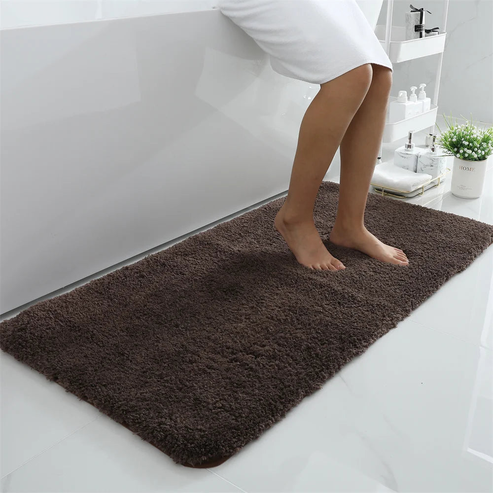 Olanly Soft Bathroom Plush Rug Absorbent Quick Dry Bath Mat