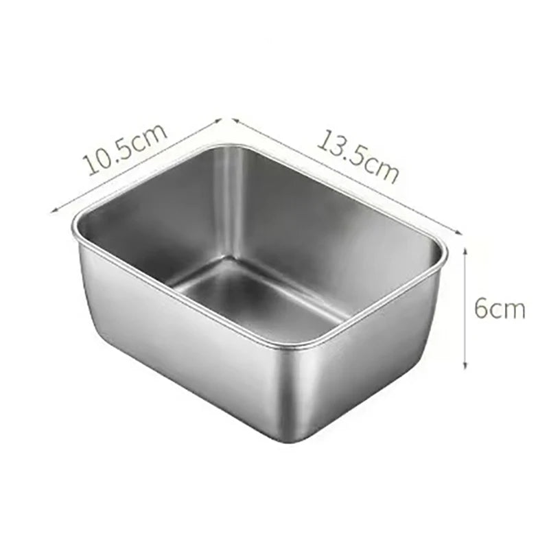 Stainless Steel Refrigerator Food Storage Box With Plastic in USA.