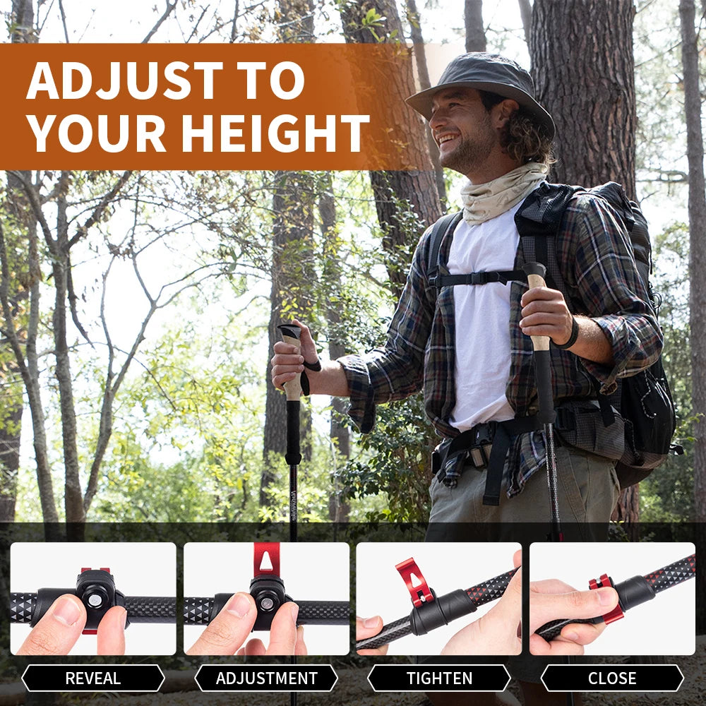 Telescopic Sticks Lightweight Walking Hiking in USA