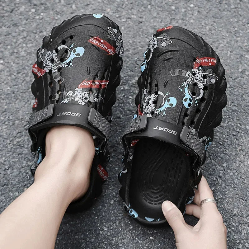 Fashion Men Slippers Comfort Beach Sandals Non-slip Garden Shoes in USA