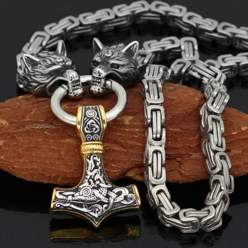 Fashionable Exquisite New Retro Nordic Viking Hammer Pendant in USA