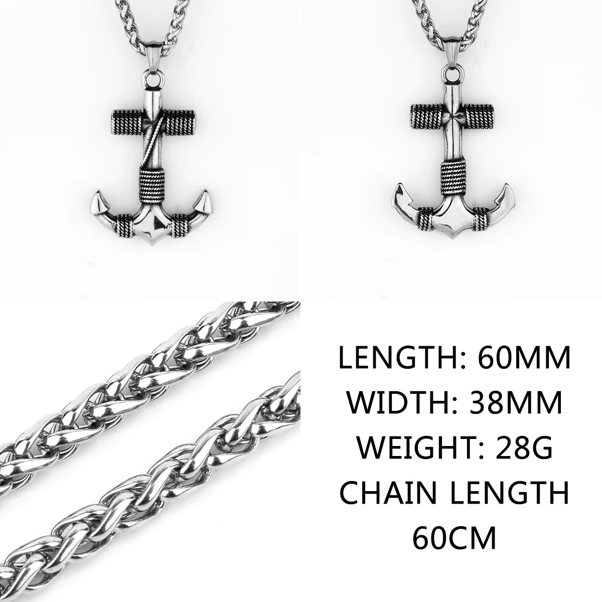 Stainless Steel Viking Axe Pendant Necklace Men's Celtic Valknut in USA