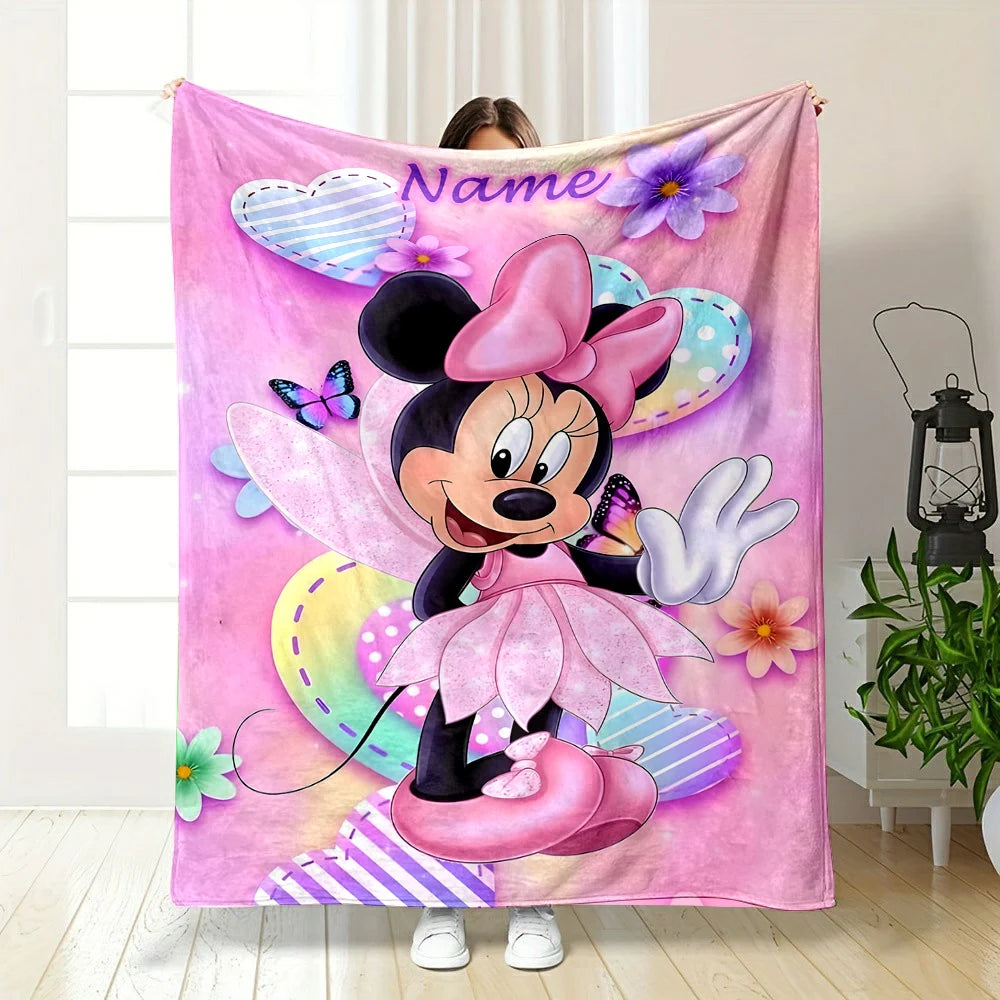 Customized Name Personalized Blanket Disney Minnie Mouse in USA