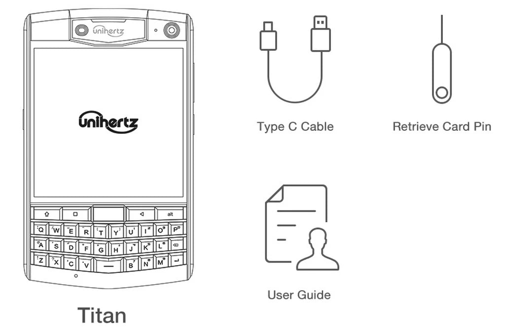 Titan Rugged QWERTY Smartphone Android Unlocked Smart Phone in USA.