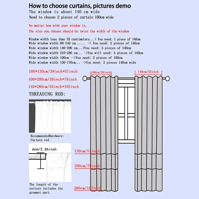 1 Panel Christmas line grid curtain suitable for living room and bedro