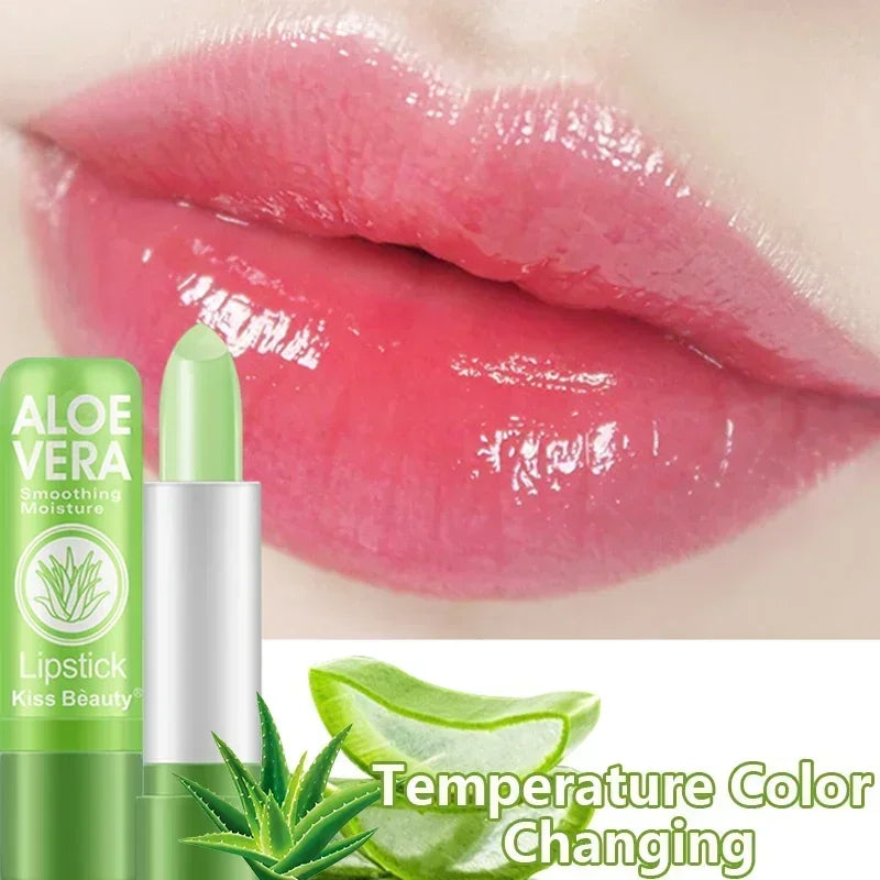 Moisturizing Aloe Vera Lipstick Temperature Color Changing in USA