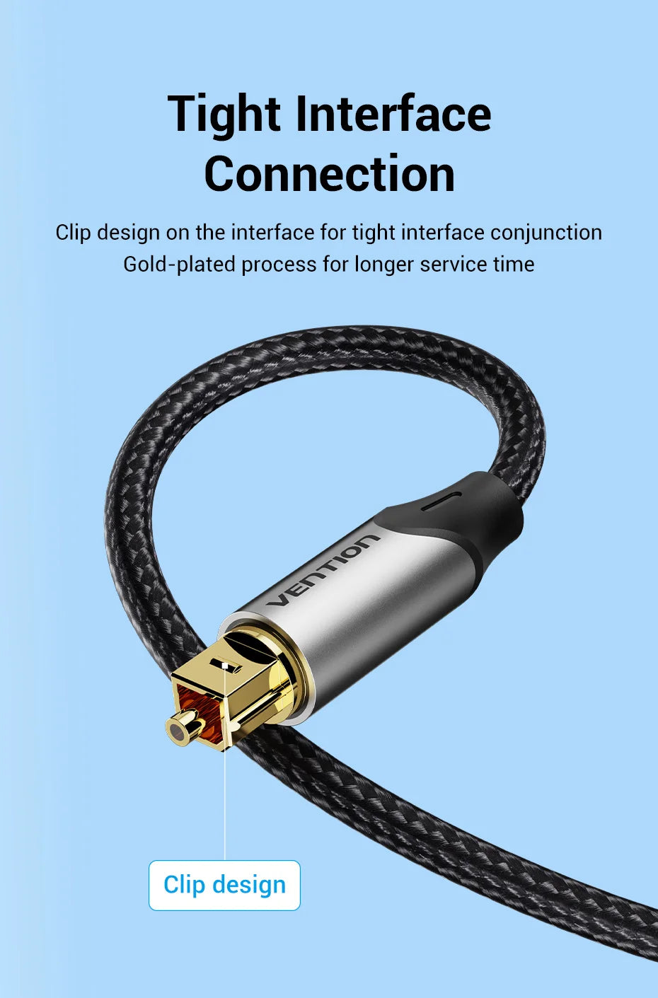 Vention Digital Optical Audio Cable Toslink Coaxial Cable in USA.