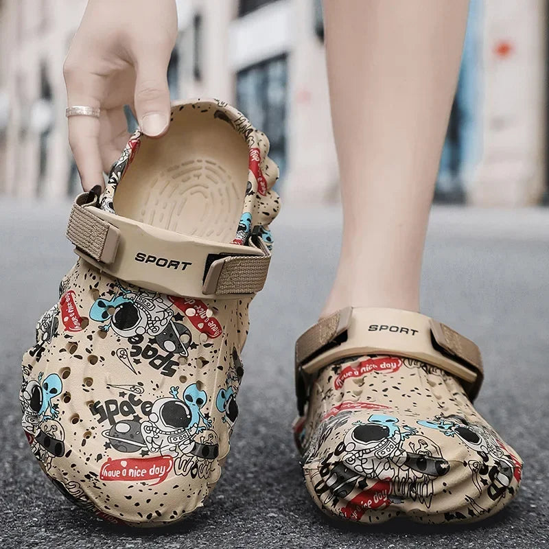 Fashion Men Slippers Comfort Beach Sandals Non-slip Garden Shoes in USA