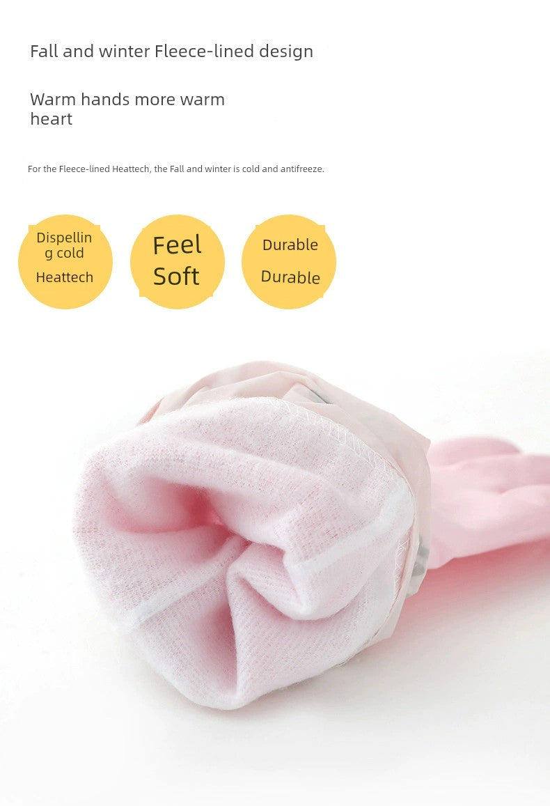 Rubber Fleece-lined Winter Durable Household Dishwashing Glove in USA.