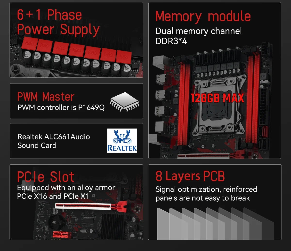 MACHINIST X79 Motherboard combo CPU Processor in USA