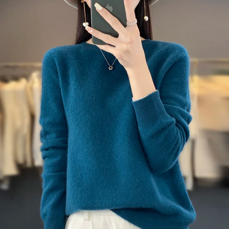 New cashmere sweater women's sweater autumn in USA