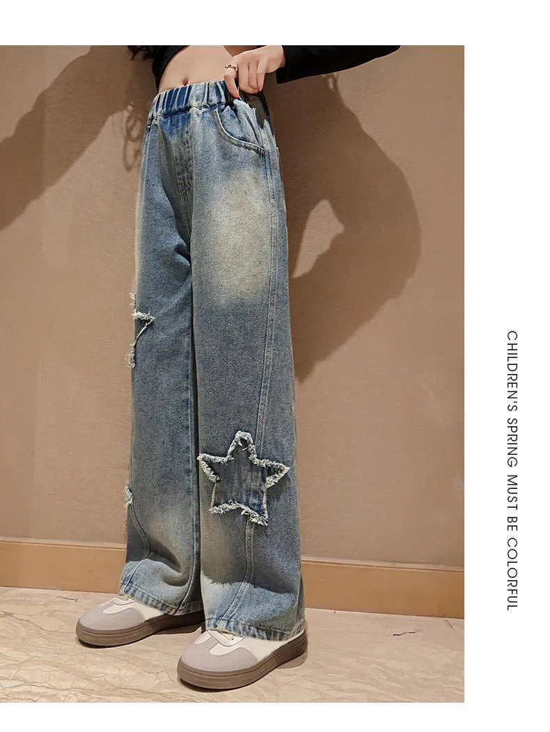 IENENS High Waist Jeans Girl Straight Loose in USA