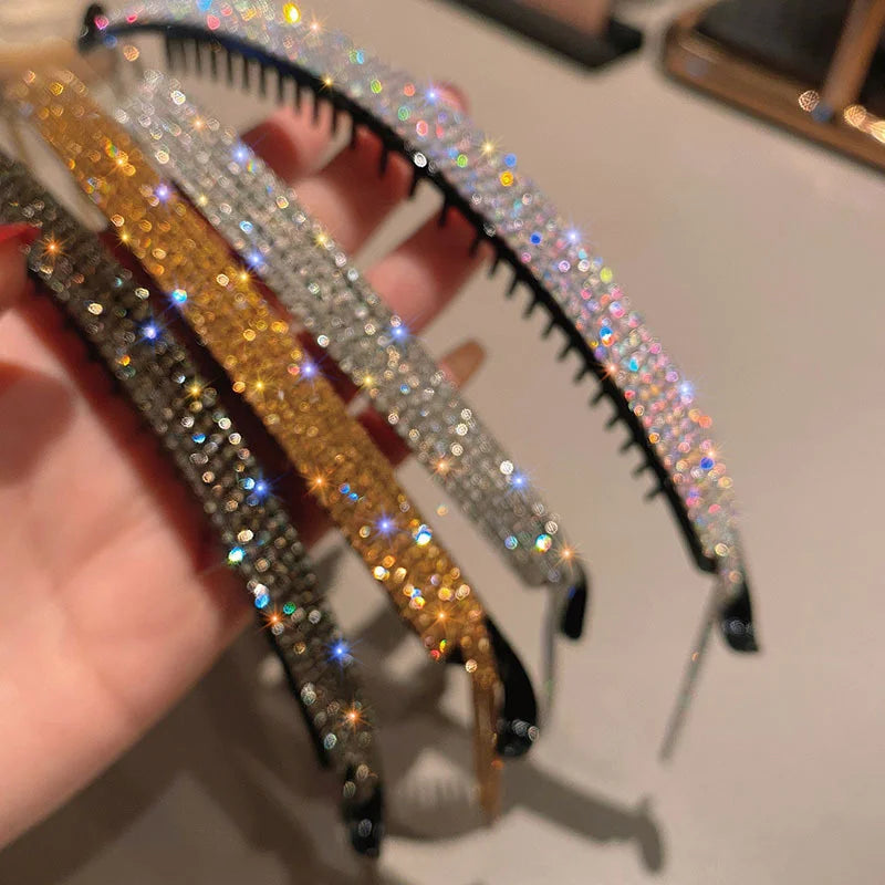 Luxury Rhinestone Hairbands Women Long Tassel in USA