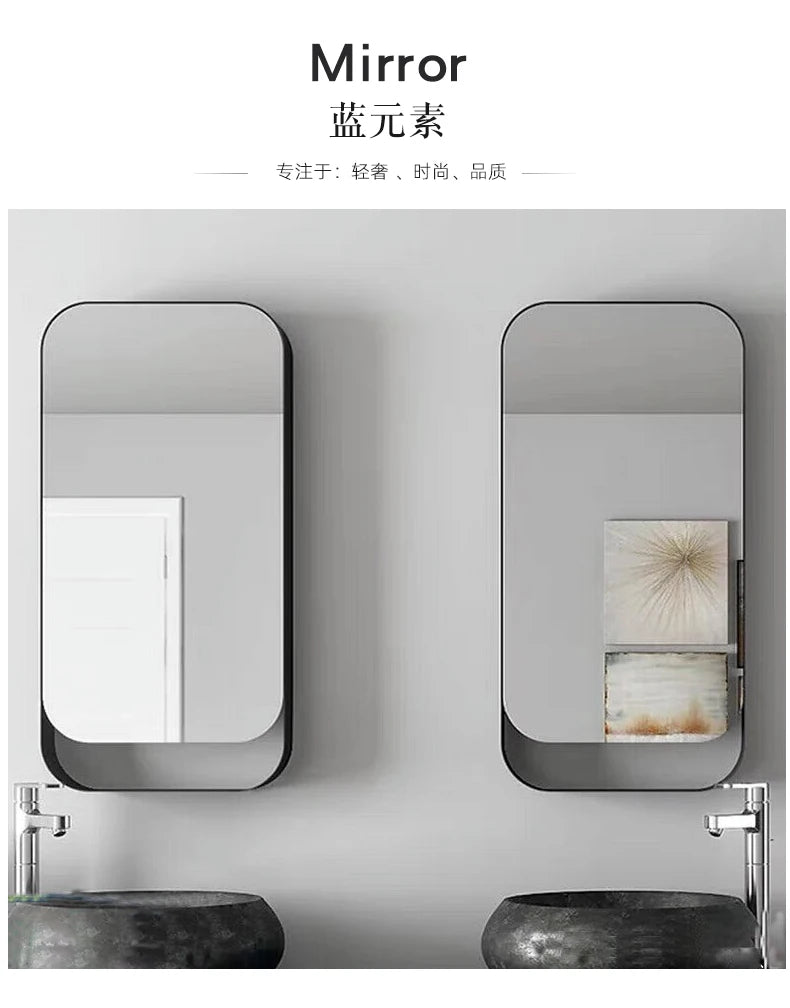 Mirror Drawer Bathroom Moon Led Light Half Dressing Storage in USA.