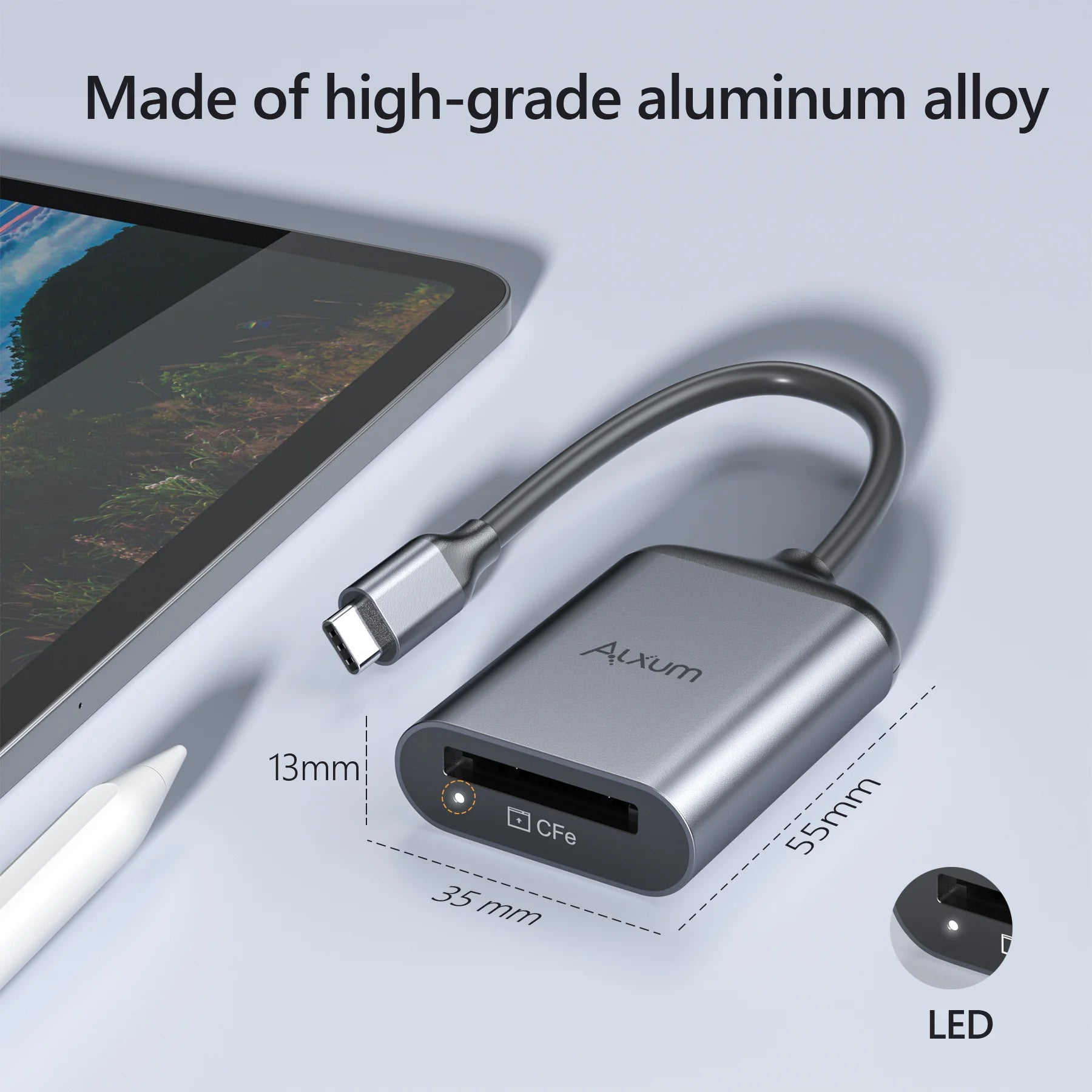 Alxum CFexpress Type A Card Reader USB C 3.1 Gen 2 10Gbps in USA.