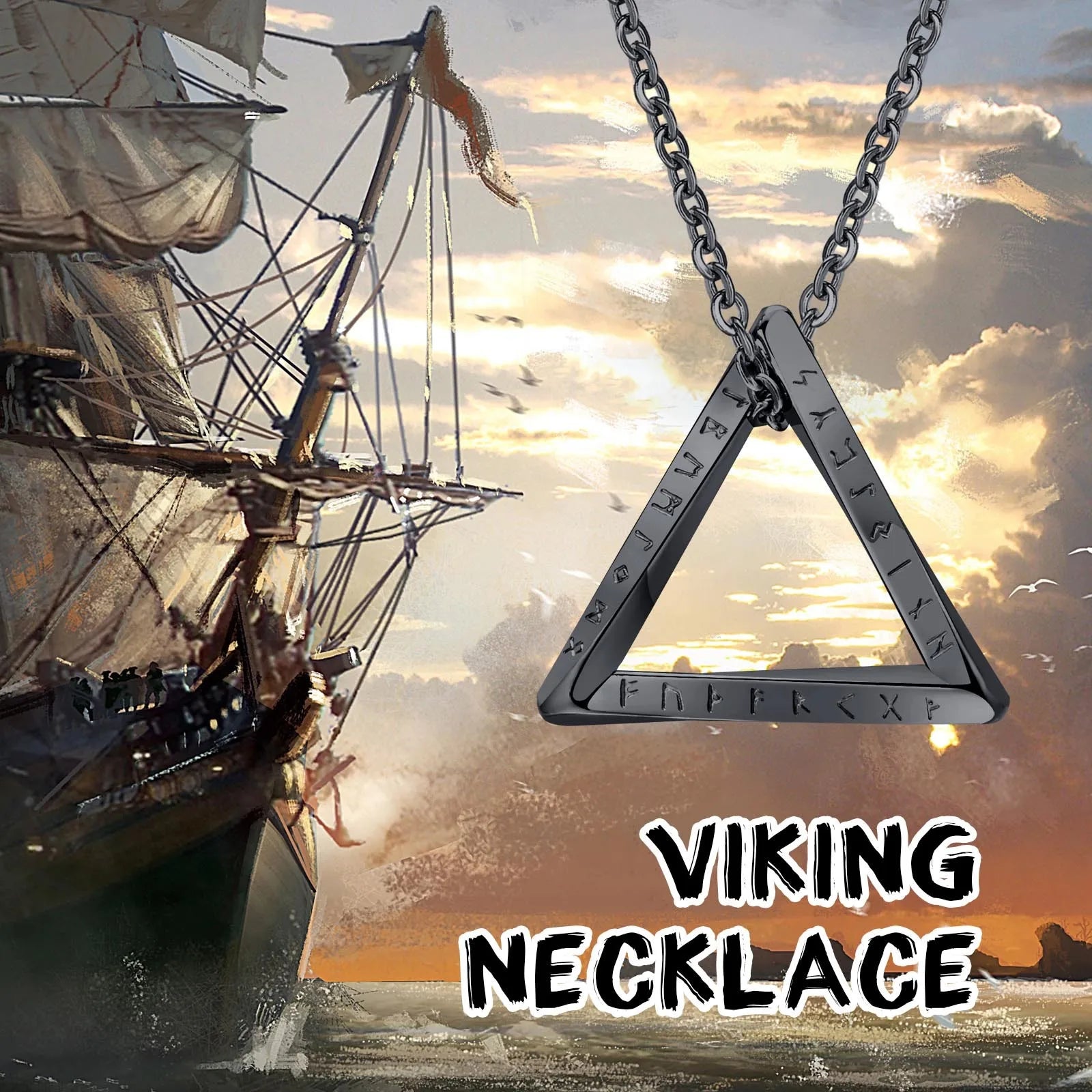 Vnox Norse Viking Pendant Necklaces Men in USA