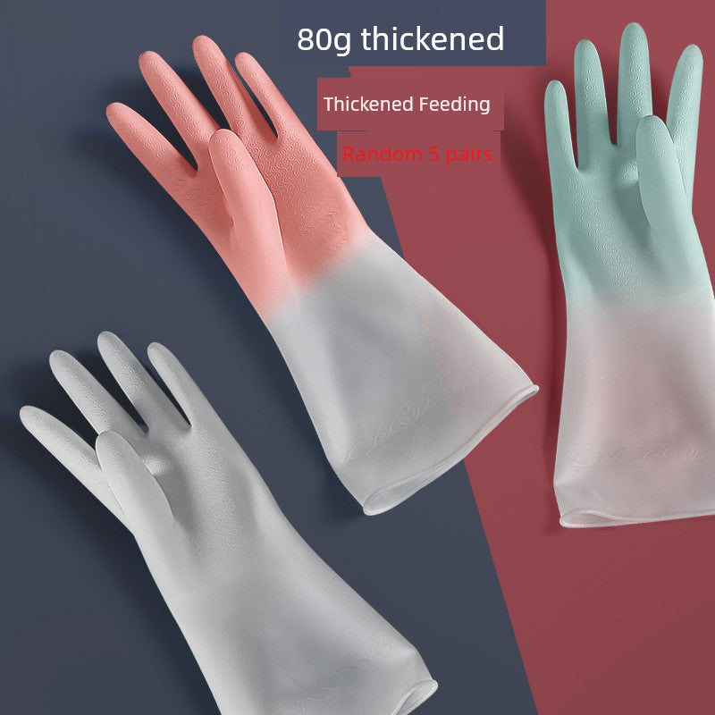 Household Kitchen Clean Abrasion Resistant Dishwashing Gloves in USA.