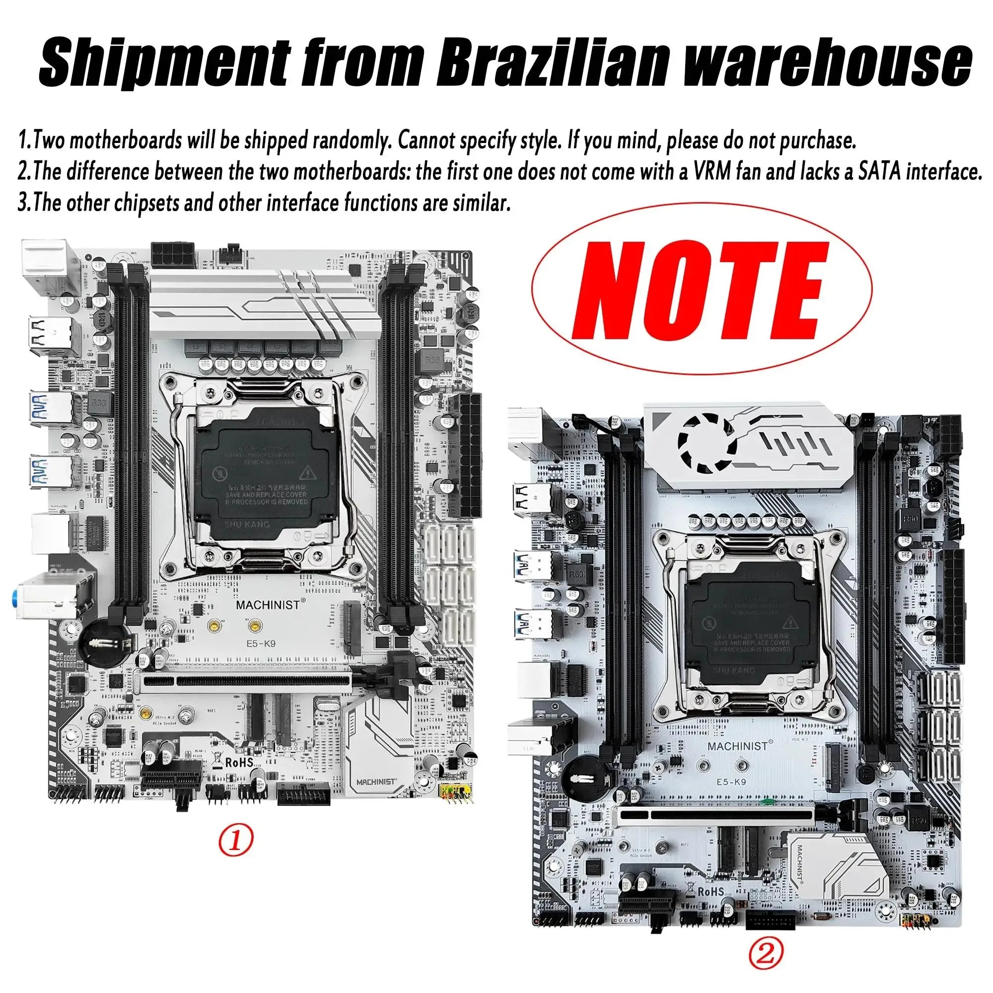 MACHINIST K9 X99 Motherboard Desktop LGA 2011-3 Four Channel Support I