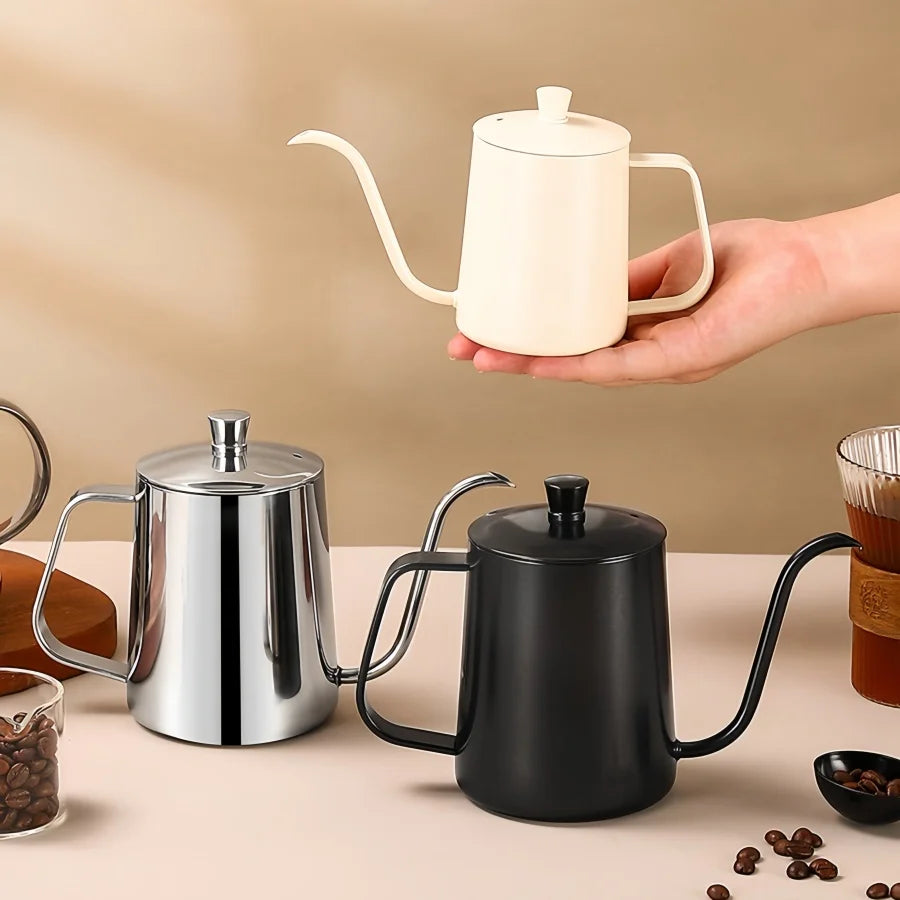 Stainless Hand Drip Coffee Hot Water Pot Gooseneck Kettle in USA.