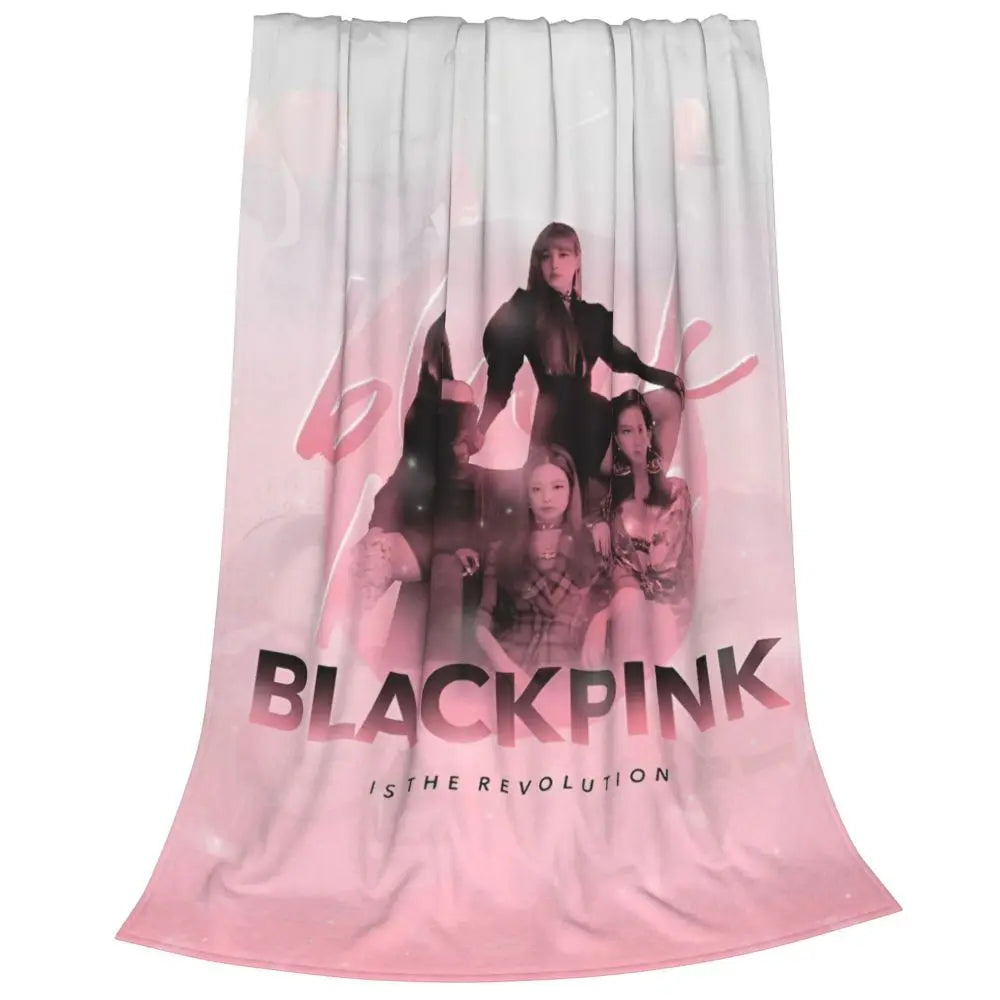 Music Idol Black-Pinks Girl Blankets Flannel All Season in USA