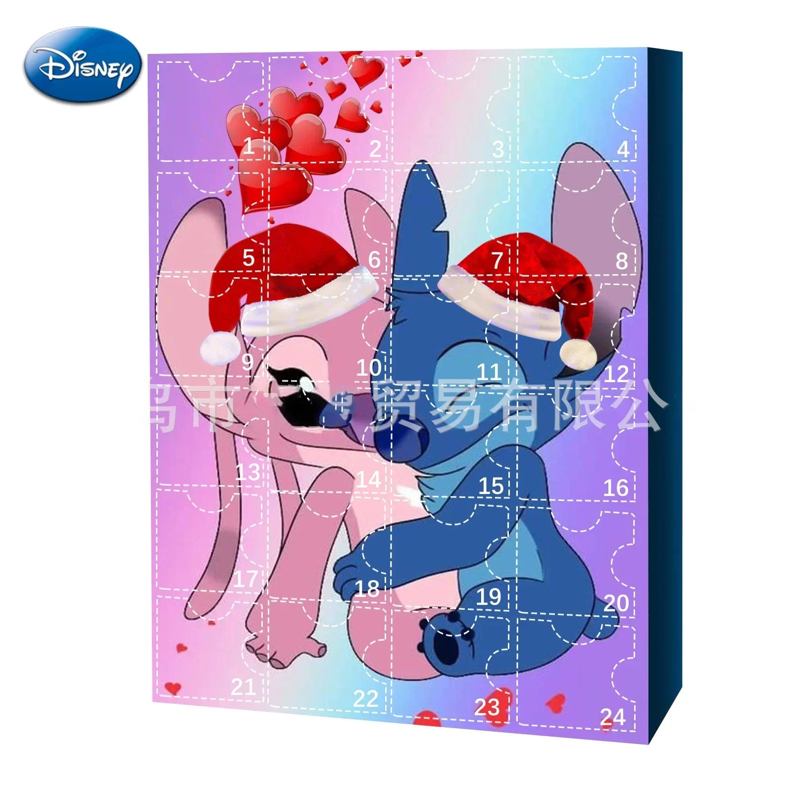 Disney Anime Lilo and Stitch Christmas Advent Calendar Box