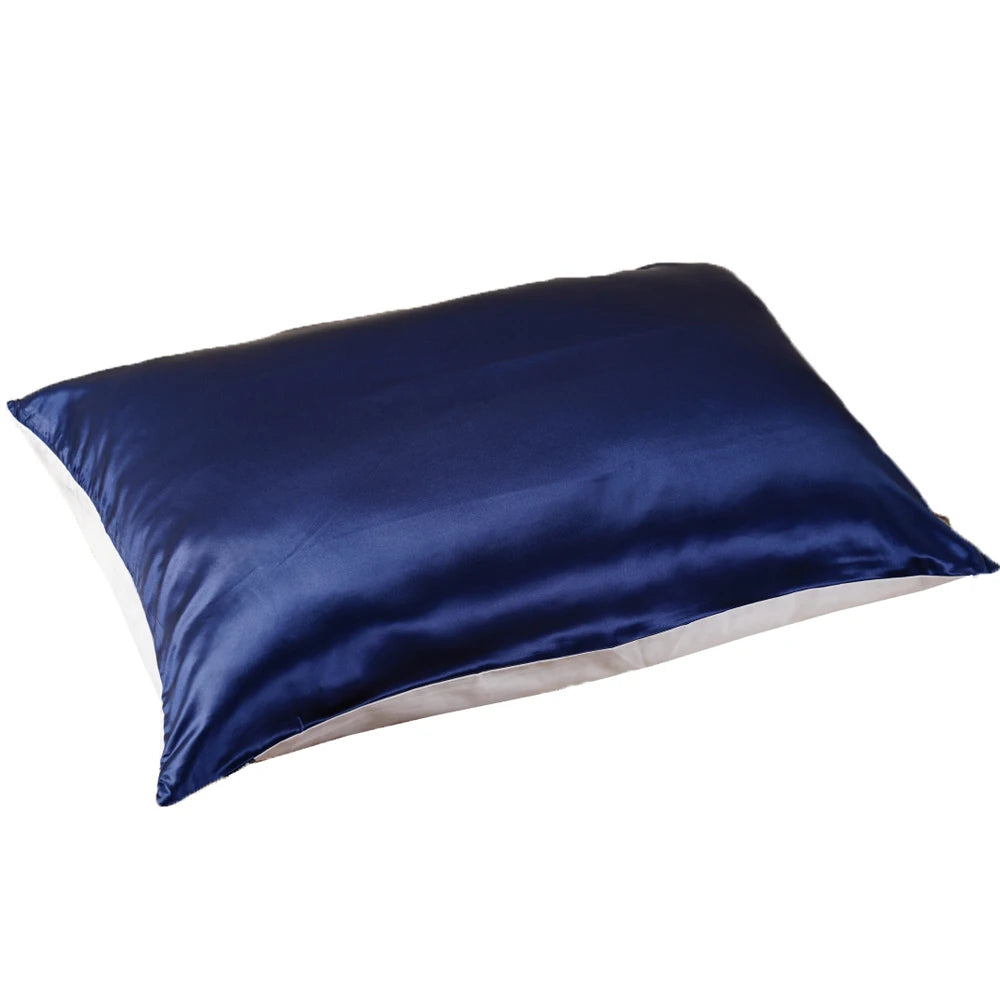 Silk Pillowcases Set With Cotton Underside And Hidden Zipper