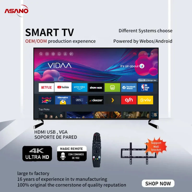 ASANO 98inch Full Hd Television Led Tv Televisions 85inch in USA.