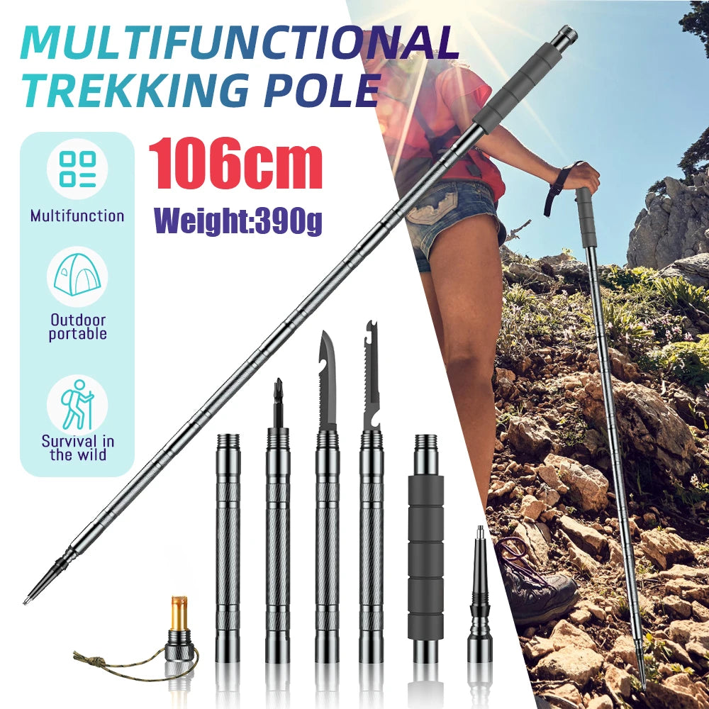 Collapsible Telescopic Sticks Lightweight Walking Hiking in USA