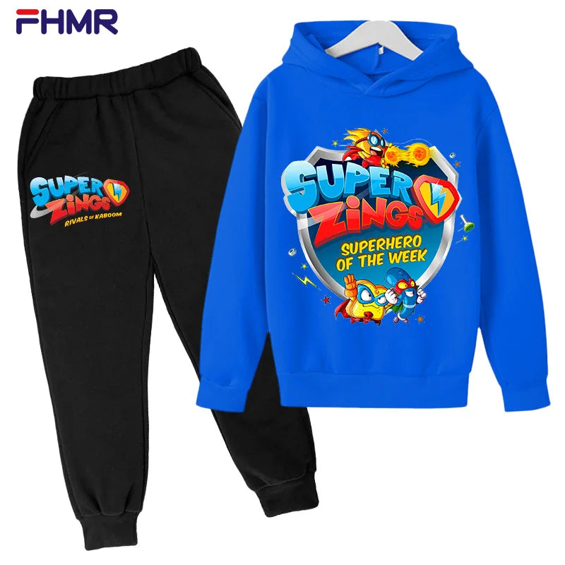 Boys Hoodies+Pants Sets New Autumn Baby Tops Clothing in USA