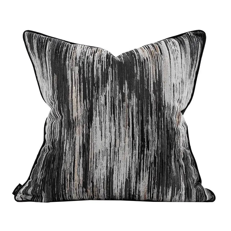 Modern Horse Geometry Jacquard Pillow Covers Luxury Multi-Textured