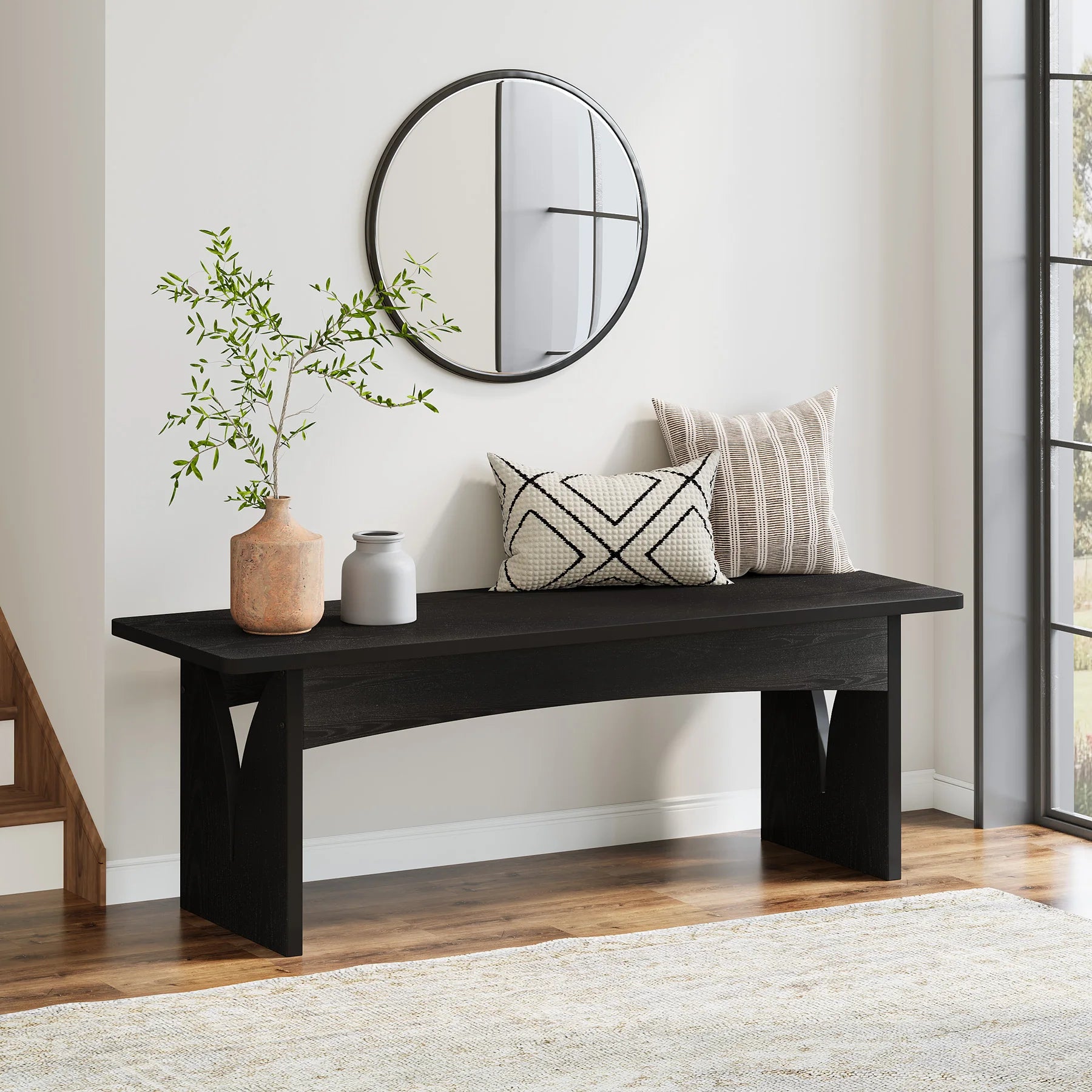 Tribesigns Dining Bench, Black Dining Bench Table Bench in USA.