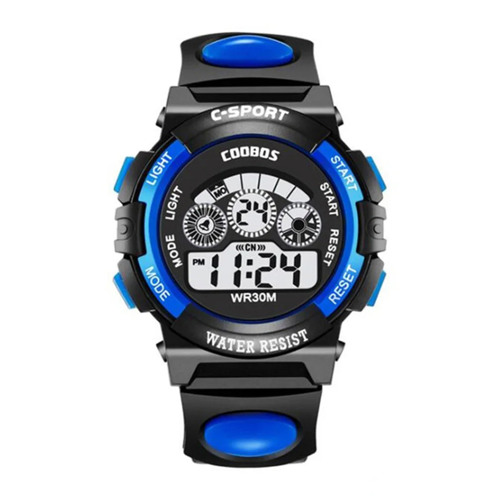 Kids Electronic Watches Color Luminous Dial Life Waterproof in USA