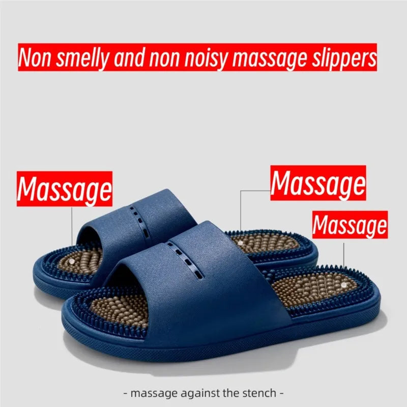 Pvc Home Slippers Men Women Anti Slip Acupoint Massage Slippers in USA