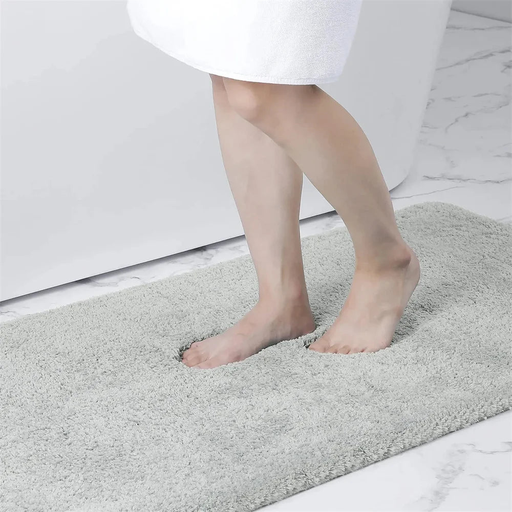 Olanly Soft Bathroom Plush Rug Absorbent Quick Dry Bath Mat