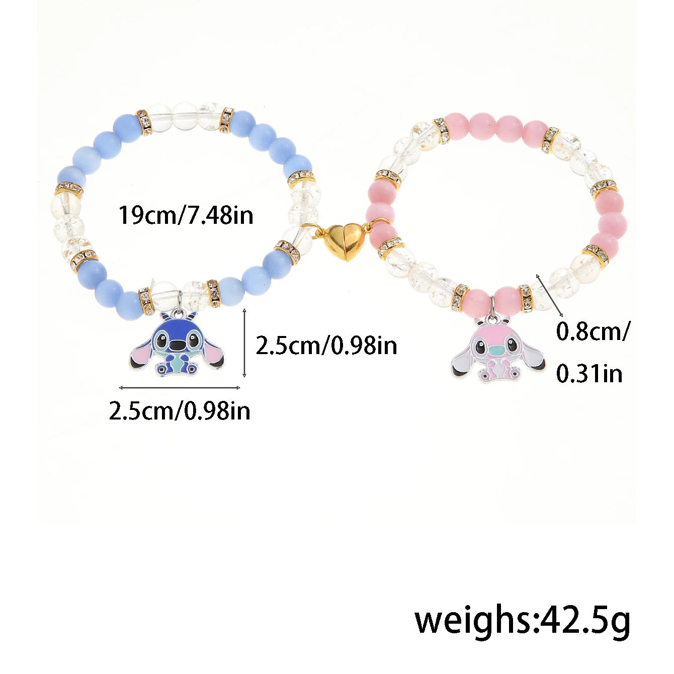 New Cute Ohana Stitch Bracelets For Men Women Lover Means in USA.