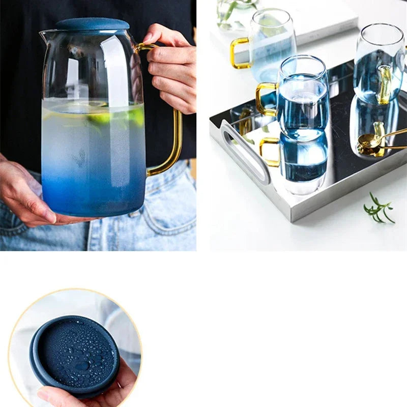 Water Jug Glass Water Pitcher Home Use Kettle Tea Pot in USA.